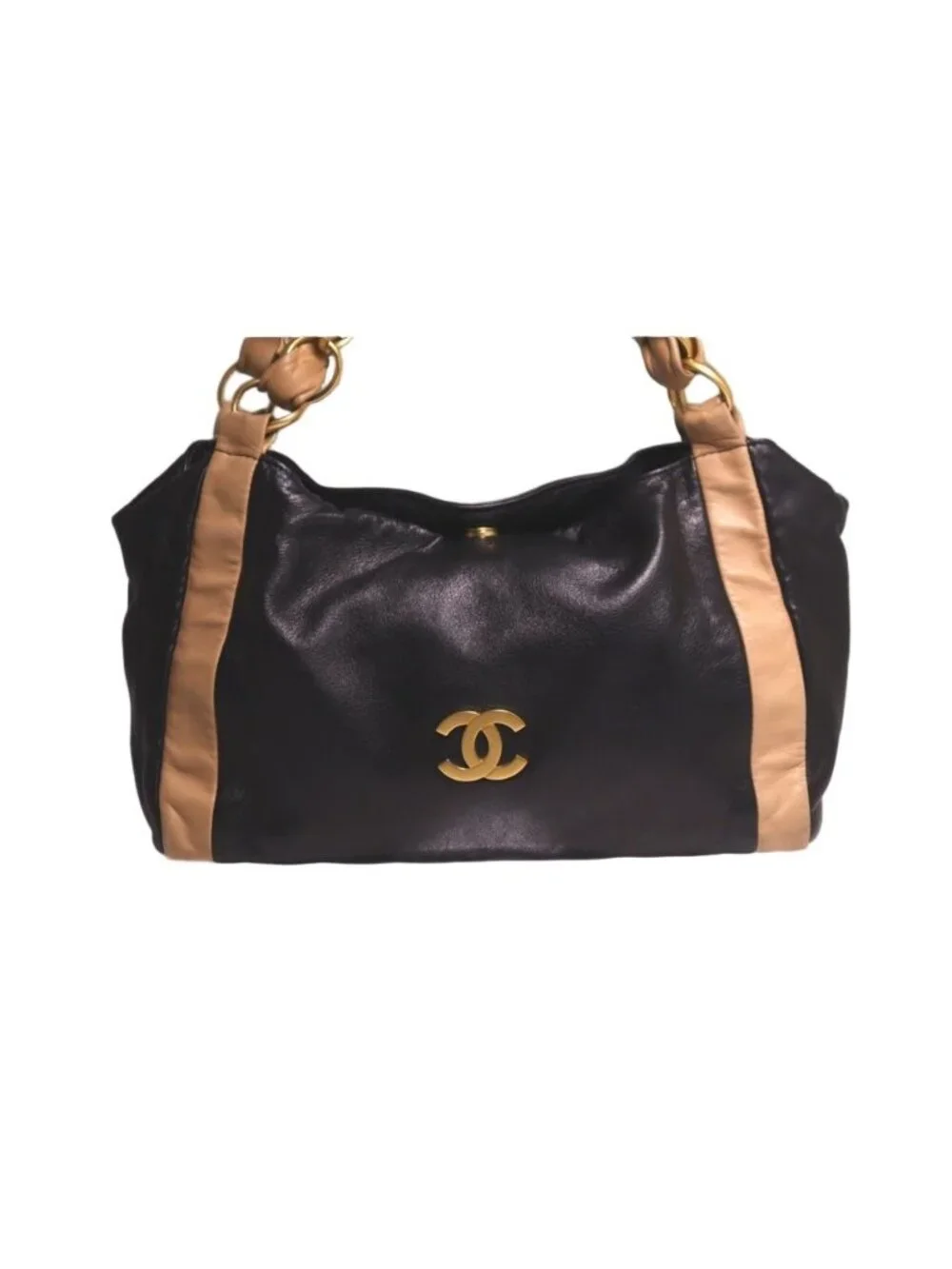 Chanel Bicolor Lambskin Shoulder
